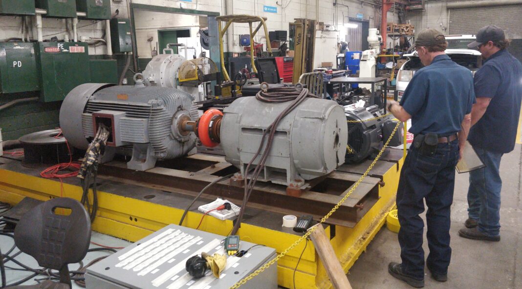 Motors Coupled for Testing
