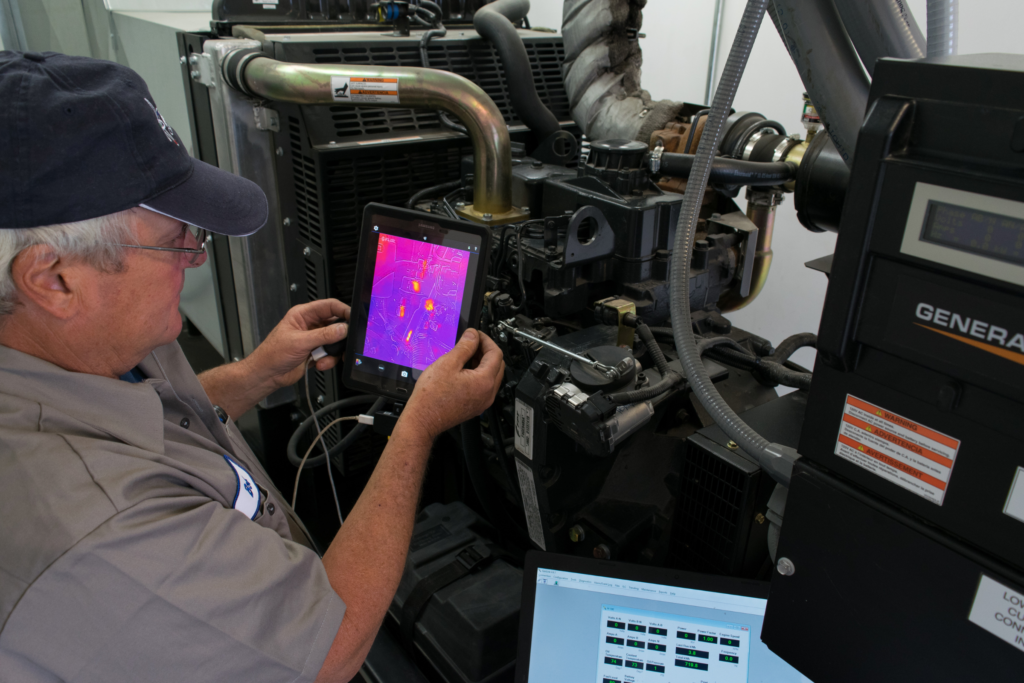 Thermography and IR on Generator