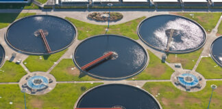 Water tanks of a sewage